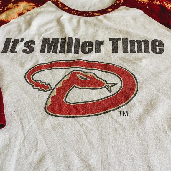 ACID-WASHED ARIZONA DIAMONDBACKS BASEBALL TEE SZXL - Picture 4 of 4